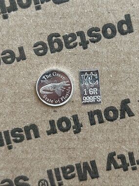 1 Gram Gator 🐊 Fine Silver Coin .999